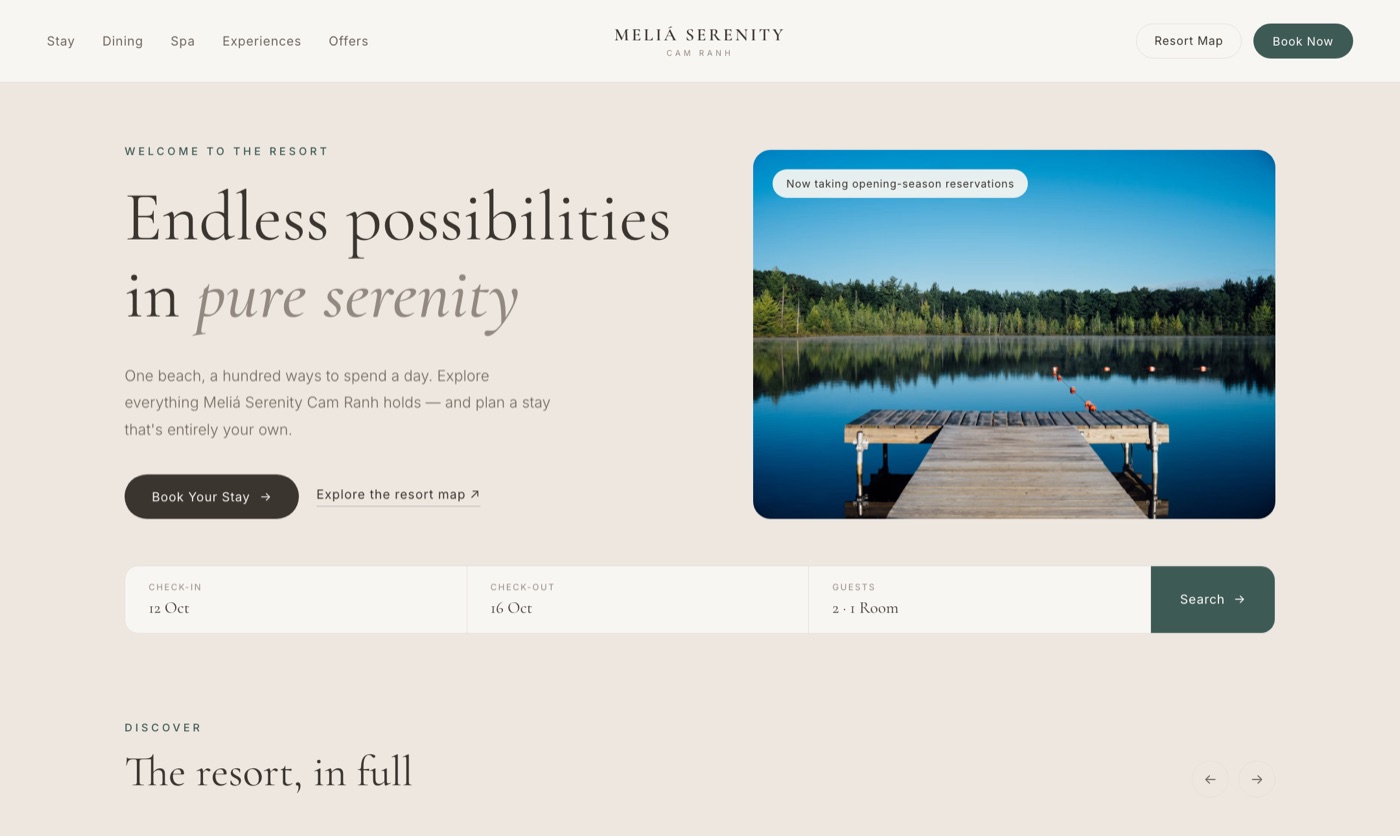 Discovery Magazine homepage concept